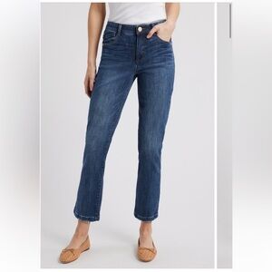 Wit & Wisdom Logan High Waist Ankle Slim Straight Leg Jeans